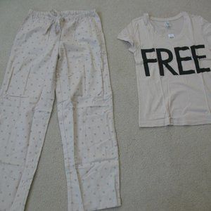 New BCBGeneration Affirmation Pajama Top/Pants Set